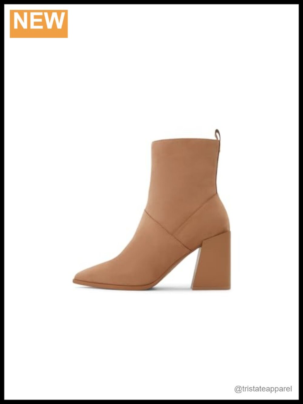 ALDO Womens Bethanny Ankle Boots Block Heel Leather Zip